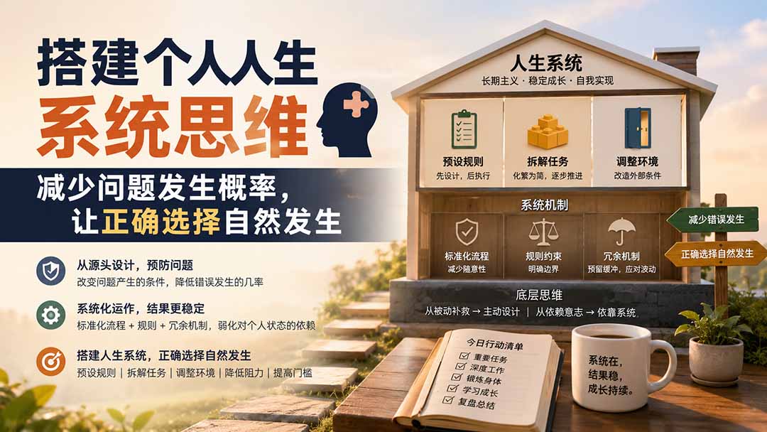 人生系统思维怎么搭，麦当劳防蚊虫案例讲明白了，改造环境比硬靠意志力更稳 - 缩略图