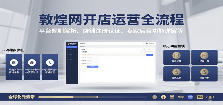 敦煌网开店运营全流程，工厂型卖家注册认证、选品装修和旺销王批量刊登 - 缩略图