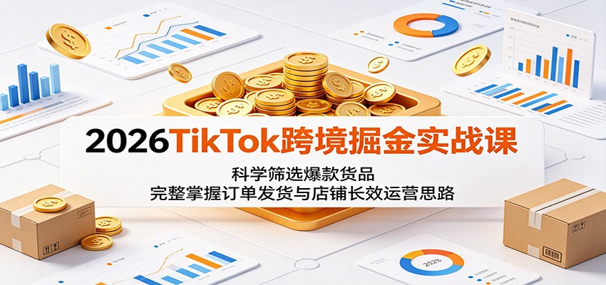 2026 TikTok跨境电商开店实操，选品上架、商品卡运营到订单发货全流程 - 缩略图