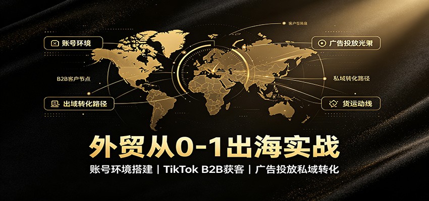 外贸TikTok B2B获客从0到1，账号环境搭建、询盘转化到Facebook广告投放全流程 - 缩略图