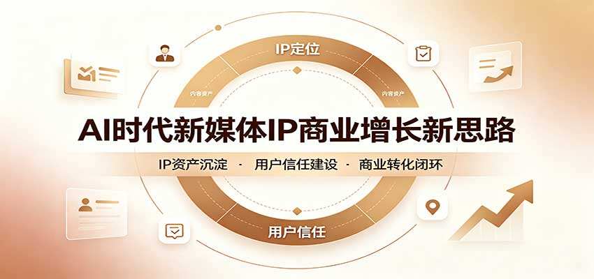 新媒体IP极简获客课，40分钟理清AI时代账号定位、流量与客户转化 - 缩略图