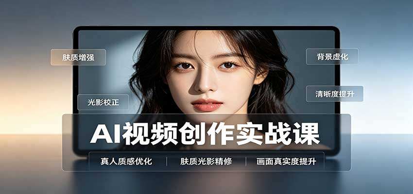 AI视频创作实战课，面部情绪调试和真人质感优化，附模板化提示词与变现方向 - 缩略图