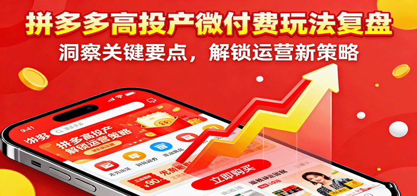 拼多多高投产微付费复盘，3场实战拆透高利润玩法与活动策划 - 缩略图