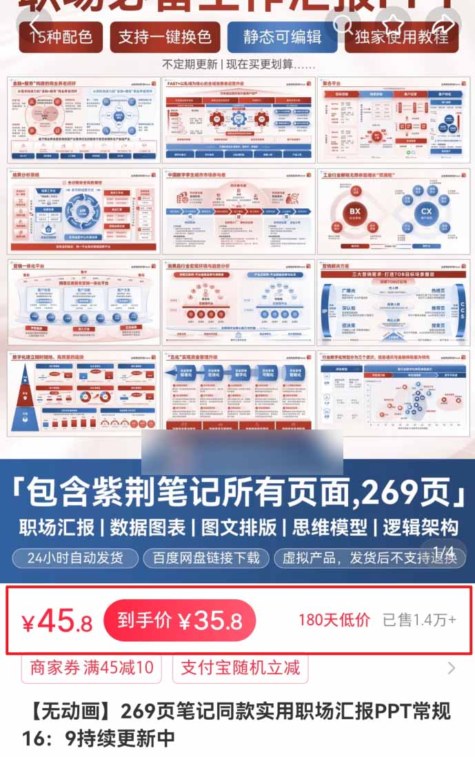小红书虚拟项目用AI原创PPT模板，单品纯利3000+，有店铺开店234天7475单赚了7W - 插图 9