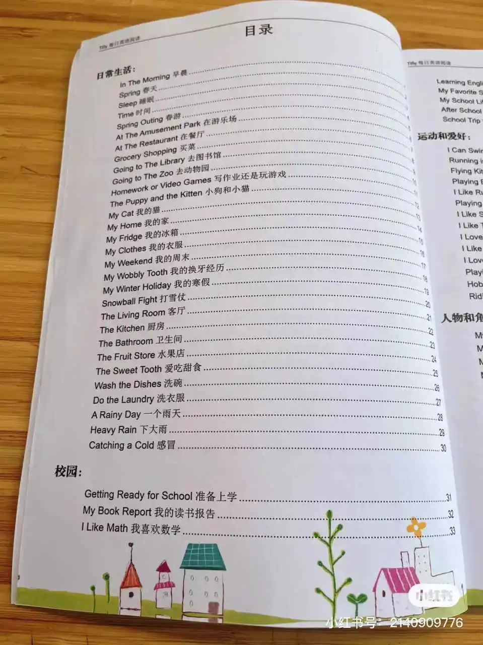 英语短文主题目录