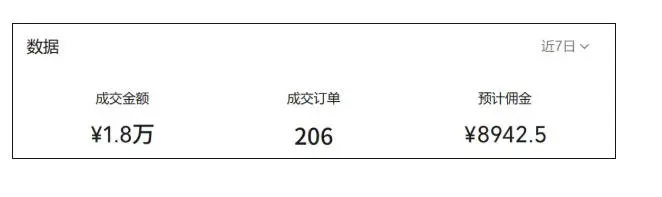 图书带货账号后台收益数据