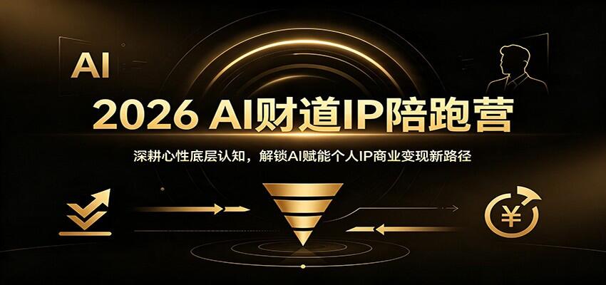 2026 AI财道IP陪跑营，从心性发心到AI定位、智能体引流与数字人矩阵获客 - 缩略图