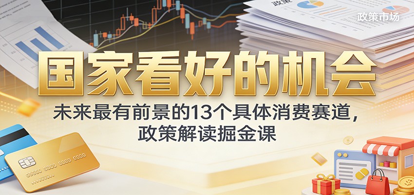 未来两年最有前景的13个消费赛道，政经参考政策解读掘金课 - 缩略图