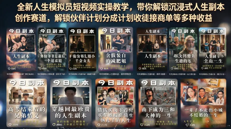 人生模拟员短视频教程资源截图