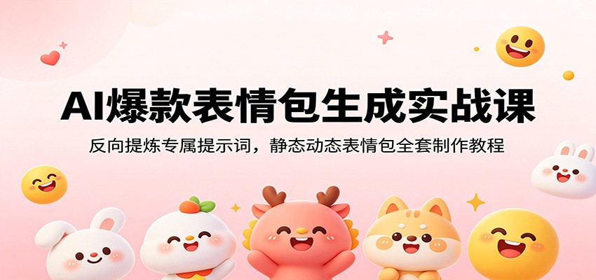 AI表情包制作实战，反推提示词定画风，静态动态表情包从生成到审核上架 - 缩略图