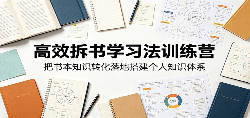 拆书学习法训练营6节音频课+配套PDF讲义，把书内化成自己的知识体系 - 缩略图