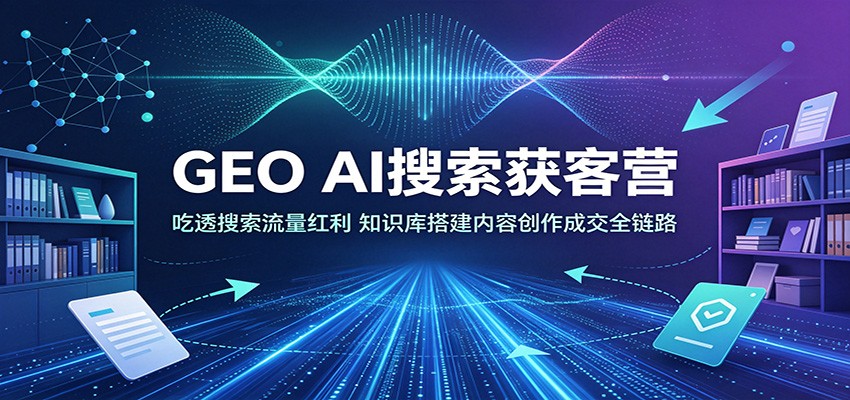 GEO AI搜索获客训练营，搭建AI知识库加内容创作成交转化全流程 - 缩略图