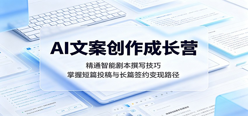 AI剧本写作训练营，从短篇投稿接单到中长篇网文签约变现，附爽点情绪设计与去AI味提示词 - 缩略图