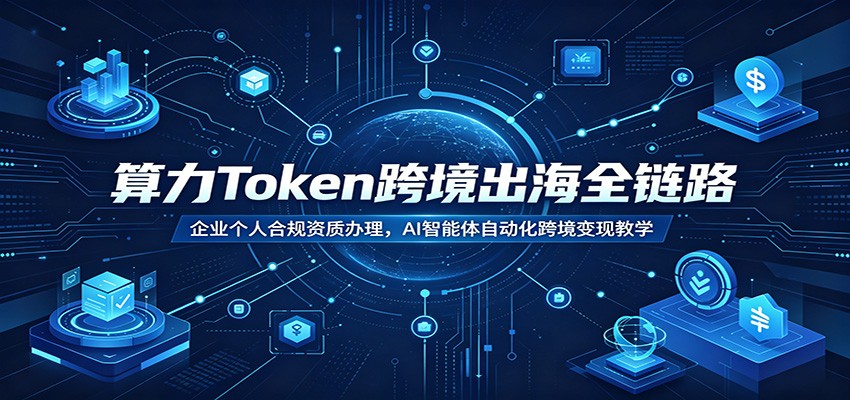 算力token跨境出海，企业合规资质与个人0到1落地，AI智能体自动化变现 - 缩略图