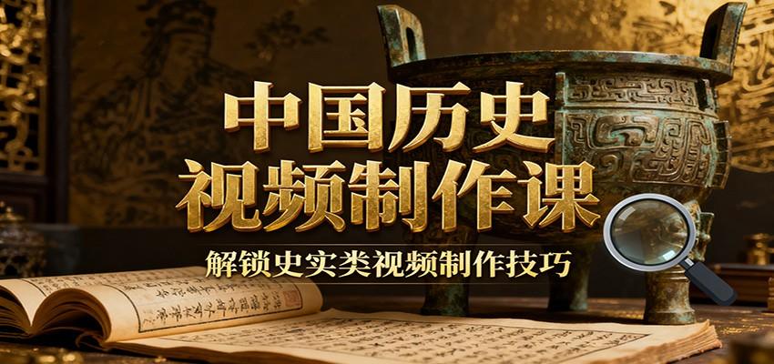 中国历史视频制作课，疆域地图集+参考文案+练习素材，史实类视频从选题到成片拆解 - 缩略图