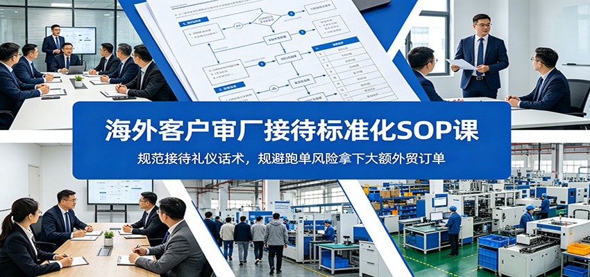 外贸客户审厂接待SOP，从接待前18个执行步骤到来访后跟进，含31套高频话术和防翘单技巧 - 缩略图