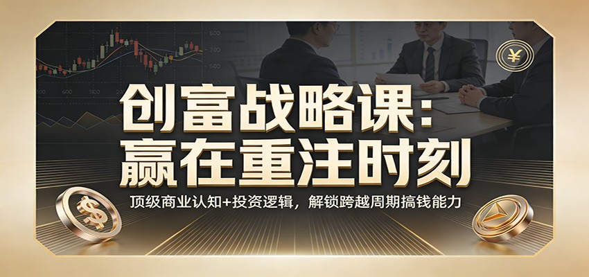 创富战略课赢在重注时刻，加密小王子两轮对话分享加蒋宇飞总结，讲透顶级商业认知与投资逻辑 - 缩略图