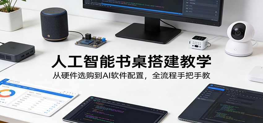 AI书桌搭建全流程教学，电脑主机、大屏、相机到OBS和豆包AI配置手把手教 - 缩略图