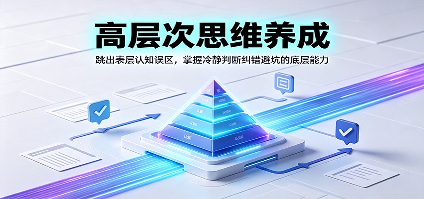 高层次思维养成课，普通人也能学会的抓核心、判因果、避坑纠错决策方法 - 缩略图