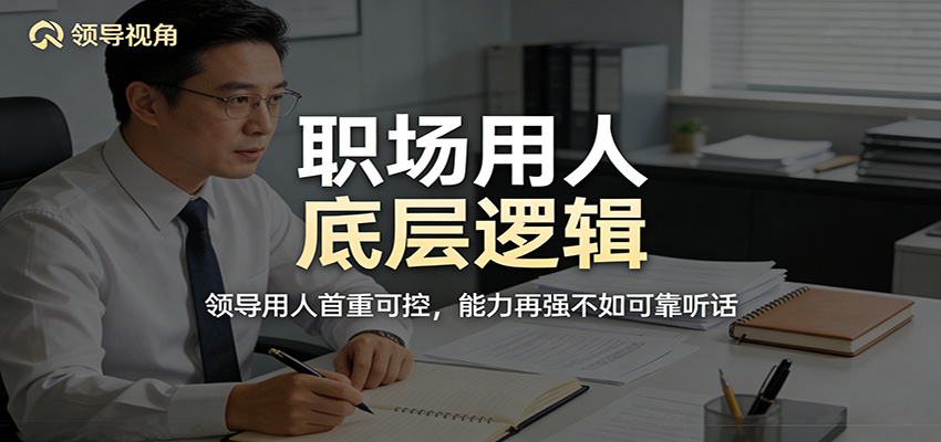 职场用人第一原则，领导最看重可控，能力再强不如听话可靠 - 缩略图