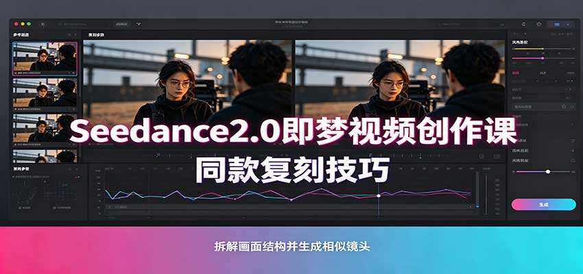 即梦Seedance2.0视频实操课，剧本式制作、同款复刻和多行业案例落地 - 缩略图