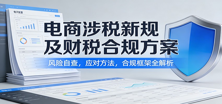 电商涉税新规下三大税务风险自查，被查税处理方法和财税合规方案框架 - 缩略图