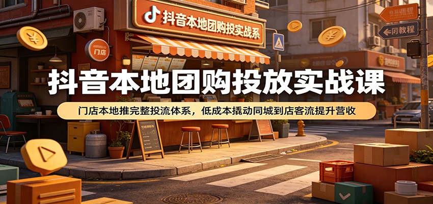 抖音本地推团购投放实战，实体门店从套餐设计到出价调优全流程拆解 - 缩略图