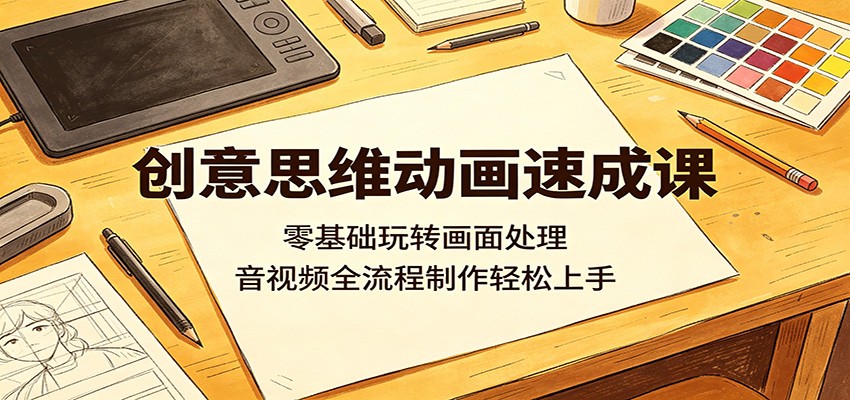 AI思维动画制作教程，零基础从封面抠图到视频剪辑、音频配音全流程 - 缩略图