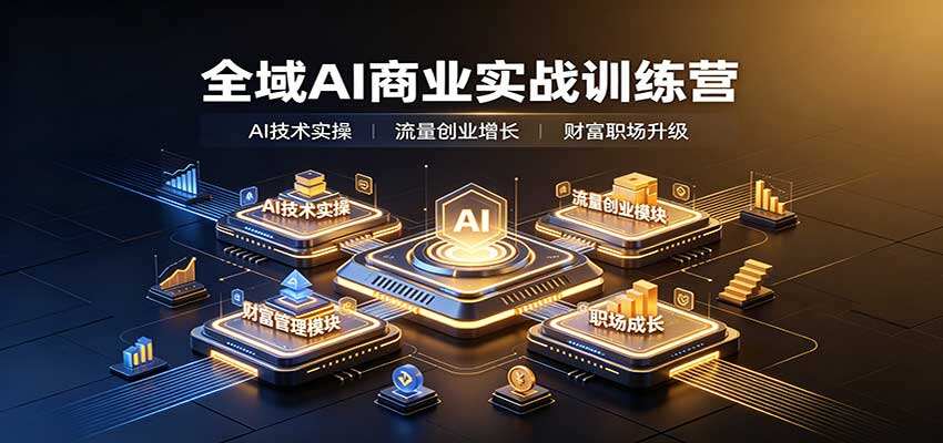 一舟一课3.0 AI商业实战，从AI工具、提示词、知识库到流量和个人IP全流程拆解 - 缩略图