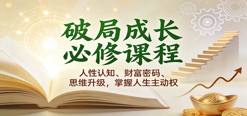 开悟2.0人生进阶指南，洞察人性、财富密码、思维升级、自我圆满四大模块，讲阶层权谋与普通人自由之路 - 缩略图