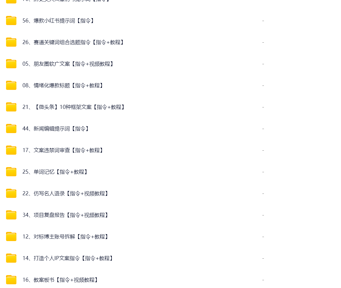 Kimi指令合集,70条提示词覆盖小红书公众号短视频文案,附操作教程 - 缩略图