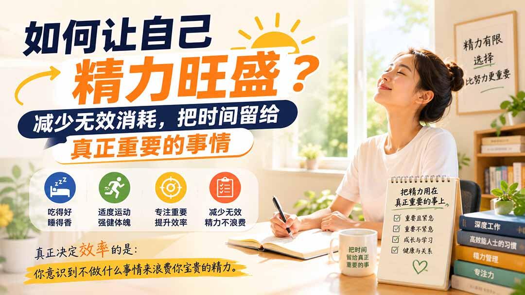 警惕精力旺盛的说法，35岁后拼的不是硬扛，而是减少无效消耗把时间留给重要的事 - 缩略图