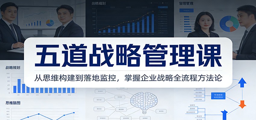 冯唐五道战略管理体系课，讲透战略制定、落地与监控，华润怡宝案例拆解附课件工具 - 缩略图