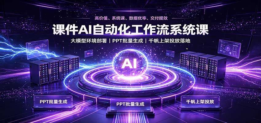 AI自动化批量生成PPT课件，小红书千帆上架到网盘发货全流程拆解 - 缩略图