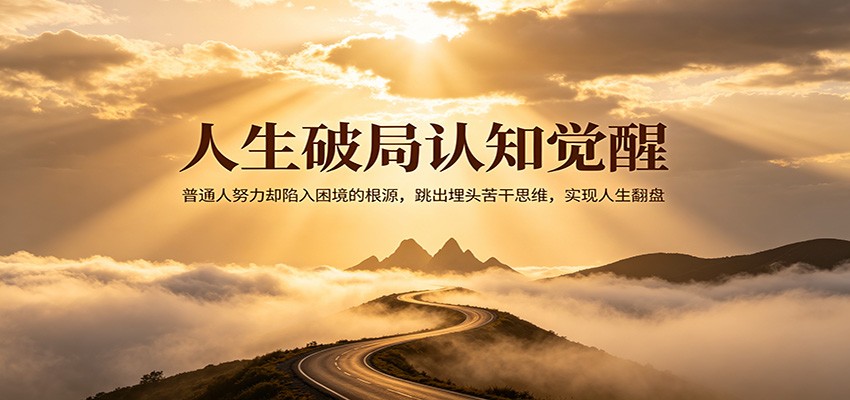 普通人努力却走进死胡同，从埋头苦干到给自己建一套人生交易系统的认知觉醒 - 缩略图