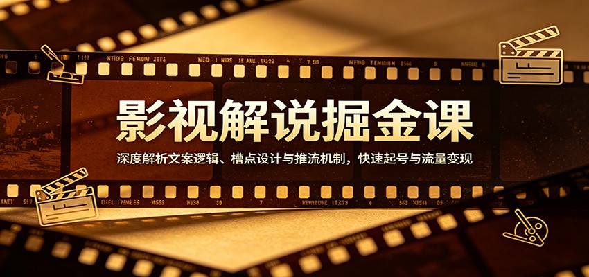 影视解说爆款文案实操课，猎奇反常识吊胃口文案怎么写，PR剪辑调色与推流机制拆解，零基础快速起号 - 缩略图