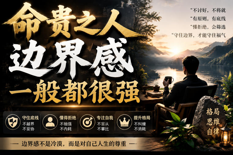 命贵的人边界感都很强，从内在秩序到5个维度建立强边界的实操方法 - 缩略图