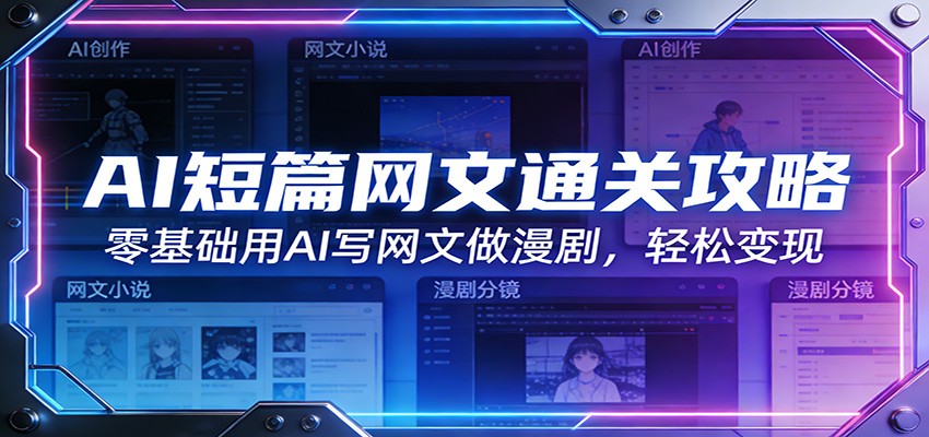AI写网文赚稿费，短篇选题、长篇夺舍对标文、AI模仿指定文风，附带漫剧过稿流程 - 缩略图