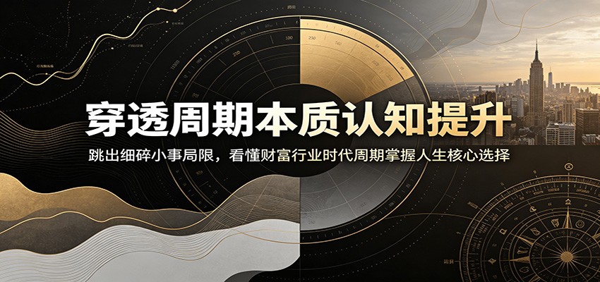 看懂时代、行业、财富三大周期，跳出细碎小事的短视陷阱，两万字拆解人生五个维度的关键选择 - 缩略图