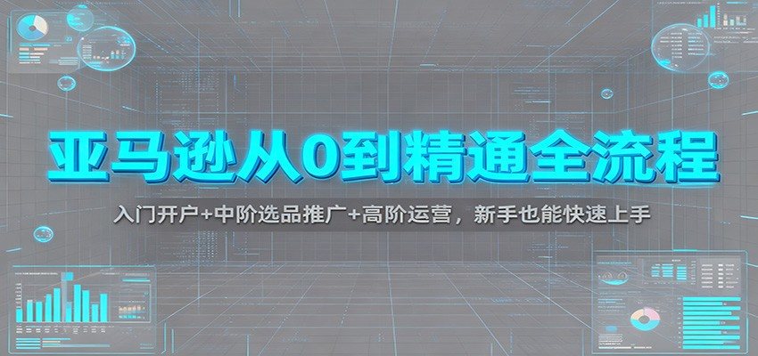 亚马逊运营全流程课，从开户KYC、选品推广到PPC广告和高阶运营实操 - 缩略图