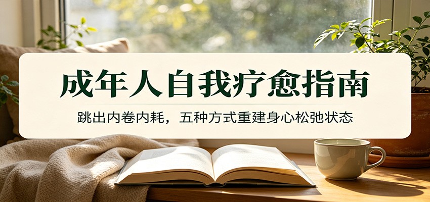 成年人自我疗愈，跳出内卷内耗的5种方法，重建身心松弛状态 - 缩略图