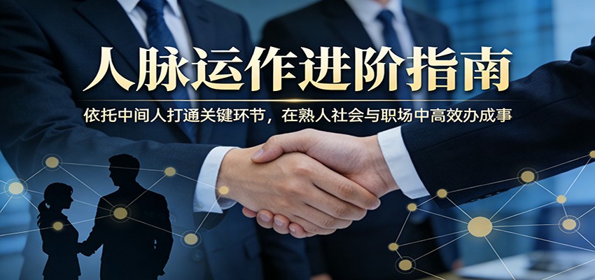 托人办事怎么找中间人，从县城熟人社会到职场调动，人脉运作的实操思路和注意事项 - 缩略图