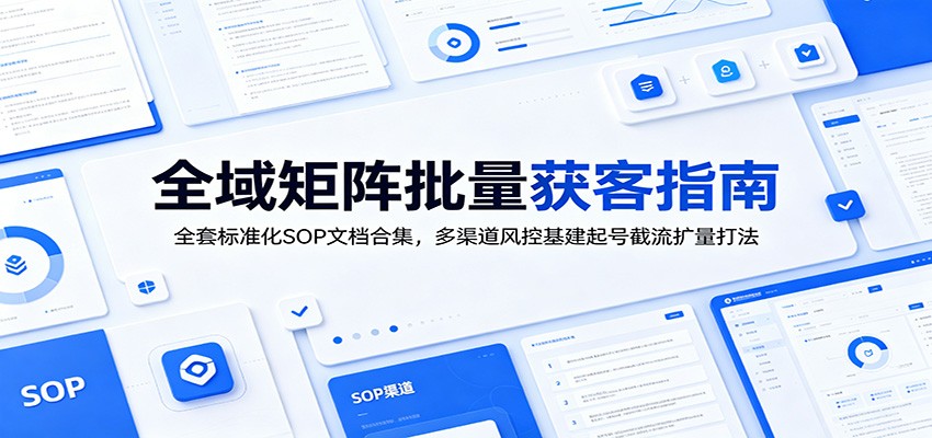 工厂劳务赛道全域矩阵获客，全套标准化SOP文档，从起号截流到无人直播和BOSS直聘打法 - 缩略图