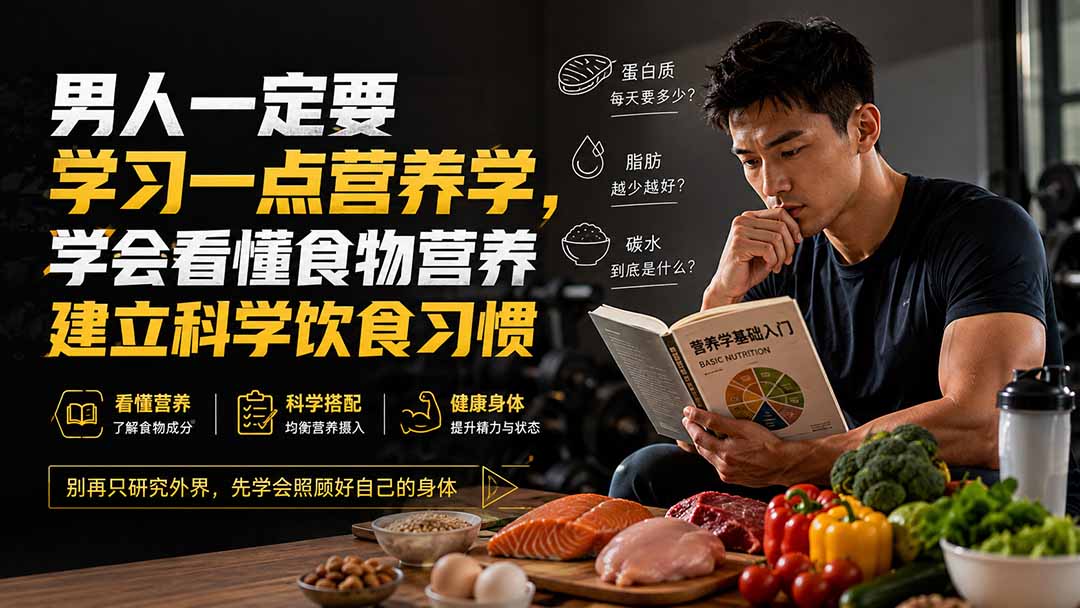 男人一定要学点营养学，搞懂蛋白质脂肪碳水，建立科学饮食习惯 - 缩略图