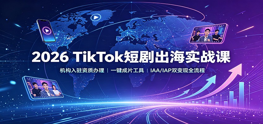 TikTok短剧出海实操，从营业执照、机构入驻到一键成片，IAA/IAP双变现流程拆解 - 缩略图