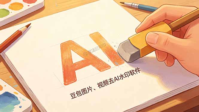 豆包图片视频去AI水印软件，解析失败多点几次就行 - 缩略图