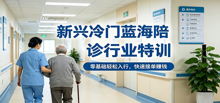 陪诊师零基础入行实操课，就医陪同流程、沟通话术到接单对接全讲透 - 缩略图