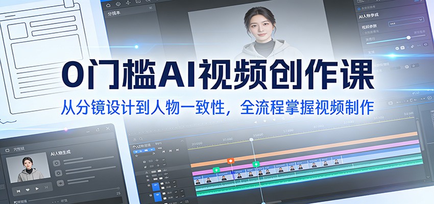 0门槛AI视频创作课，从故事分镜、文生图到人物一致性，含《木兰辞》实操案例 - 缩略图