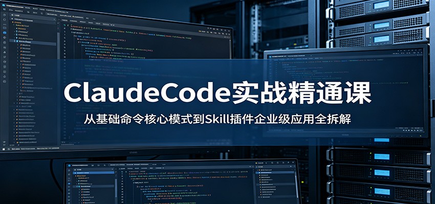 ClaudeCode实战精通课，从基础命令到Skill插件、多智能体与企业级开发全拆解 - 缩略图