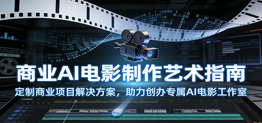 AI电影制作商业大师班，10次个性化指导课，定制商业项目方案并创办自己的AI电影工作室 - 缩略图